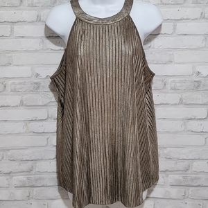 Torrid Metallic Sleeveless Halter Top